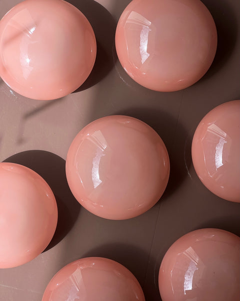 Vintage Murano peach ceiling/wall lamp (D20)