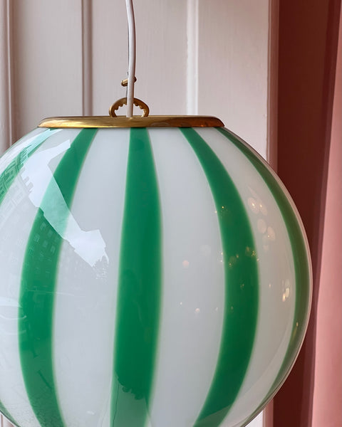 Ceiling lamp - Green vertical stripes (D30)