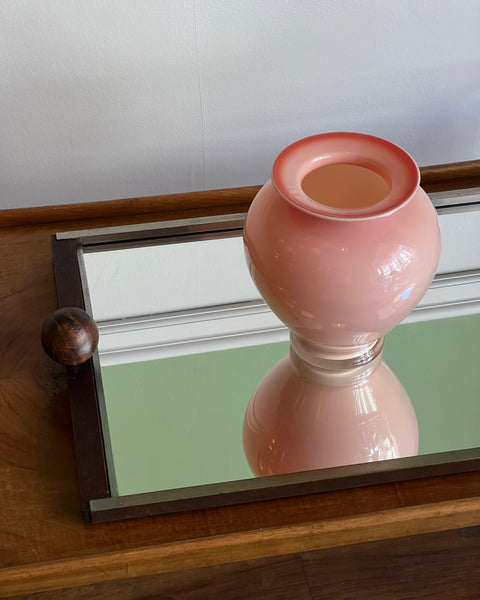 Vintage peach Murano vase