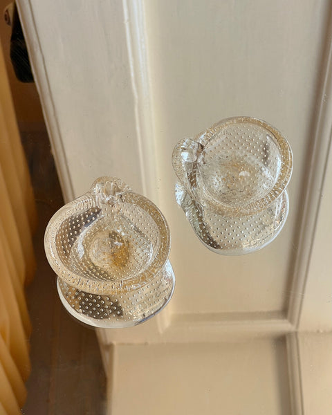 Vintage Murano golden seguso bowl