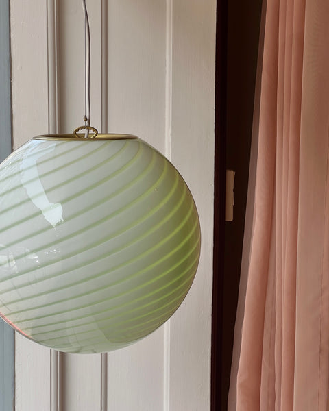 Ceiling lamp - Light green swirl (D40) (Available upon request)