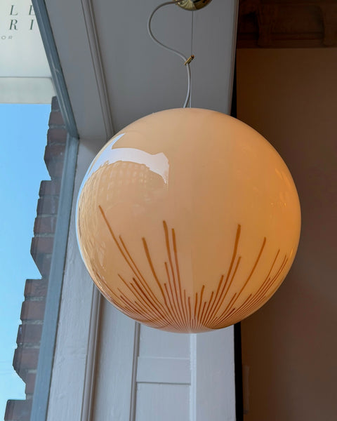 Vintage Ludovico Diaz de Santillana Murano Anemone ceiling lamp (D40)