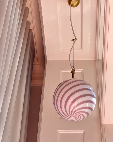 Ceiling lamp - Pink lavender swirl (D20)