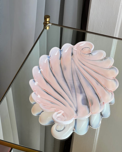 Vintage opal pink shell bowl