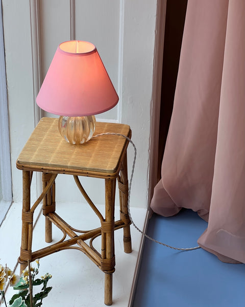 Vintage golden Murano table lamp (incl. lampshade)