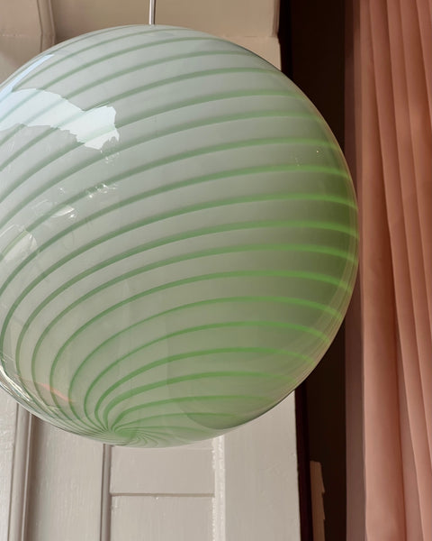 Ceiling lamp - Light green swirl (D40) (Available upon request)