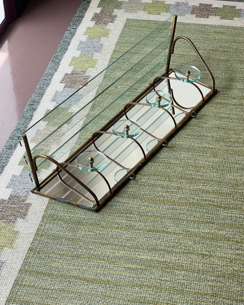 Vintage hat shelf with coat rack