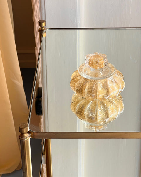 Vintage golden Murano bonbonniere
