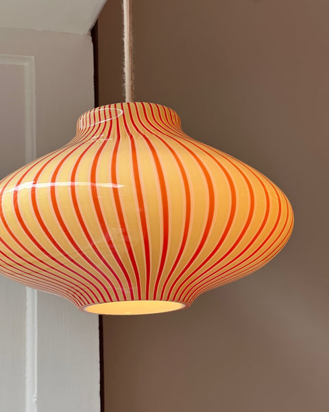 Vintage Massimo Vignelli red/yellow/white ceiling lamp