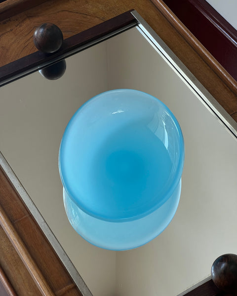 Vintage opal light blue Murano plate/bowl