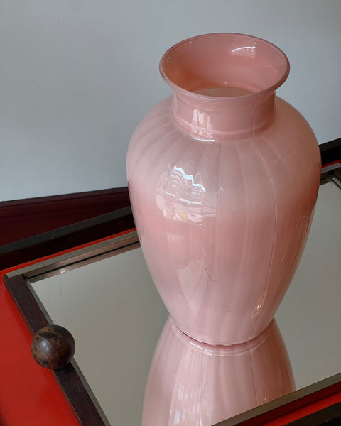 Vintage peach Murano vase