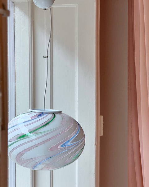 Vintage Murano Multi-coloured/transparent ceiling lamp (D35)