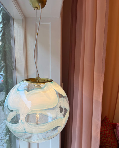 Ceiling lamp - Light blue / clear (D40)