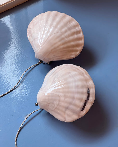 Vintage pink Murano wall lamp (2 available)