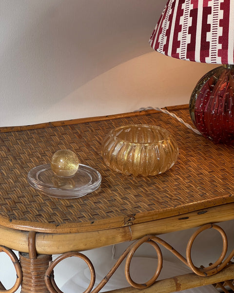 Vintage golden Murano bonbonniere