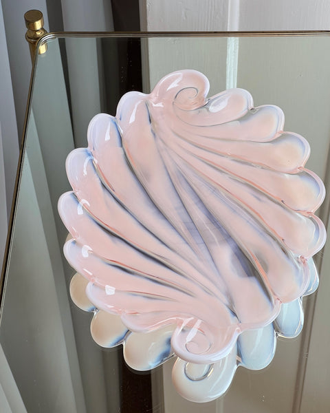 Vintage opal pink shell bowl