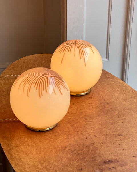 Vintage Ludovico Diaz de Santillana Murano Anemone table lamp (2 available)