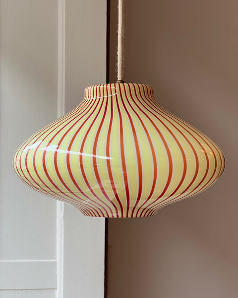 Vintage Massimo Vignelli red/yellow/white ceiling lamp