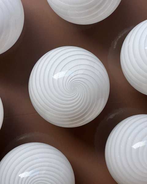 Ceiling lamp - White swirl (D20)