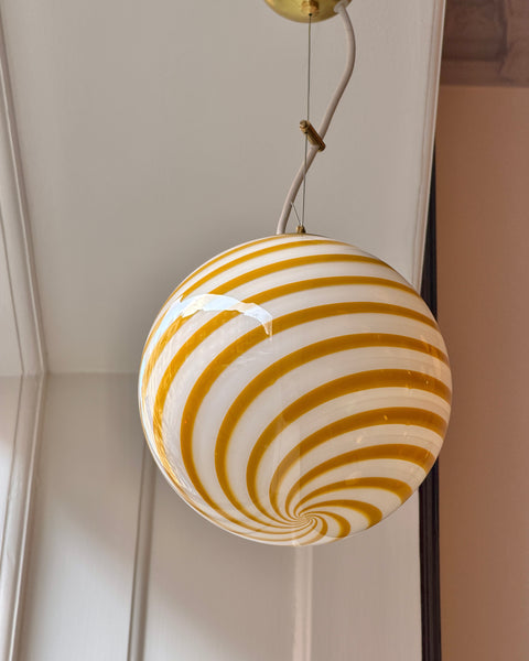 Candy ceiling lamp - Amber swirl (D20)