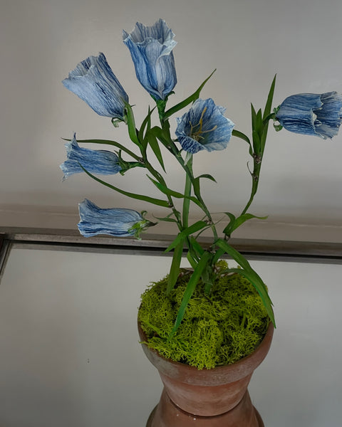 Paper flower ”Blue Bellflower”