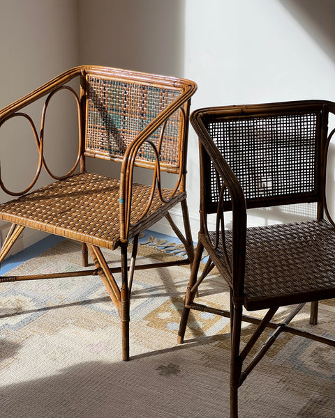 Vintage italian rattan Chair