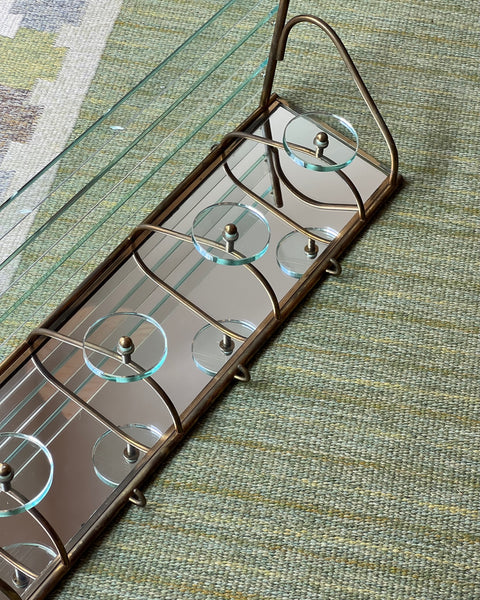 Vintage hat shelf with coat rack