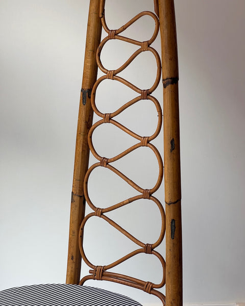 Vintage rattan/bamboo chair, Italy, 1960s