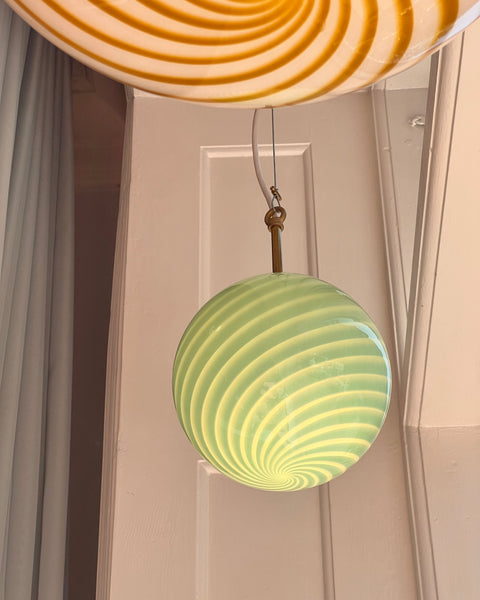 Ceiling lamp - Light green/mint swirl (D20)