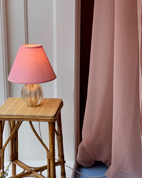 Vintage golden Murano table lamp (incl. lampshade)