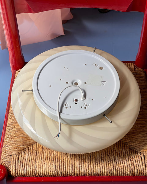 Vintage Murano light yellow ceiling/wall lamp (D38)