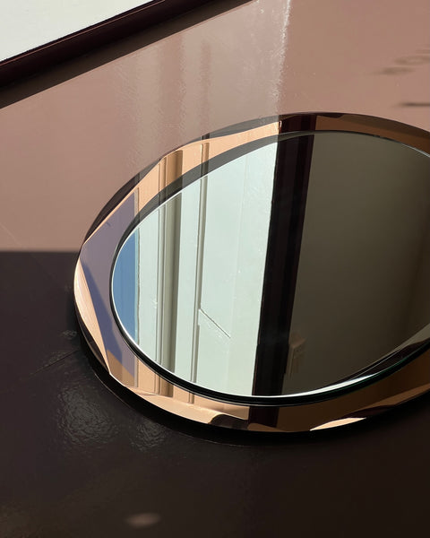 Vintage rosegold/pink Italian mirror