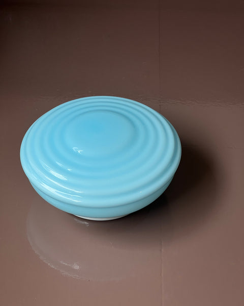 Vintage Murano blue ceiling/wall lamp (D24)