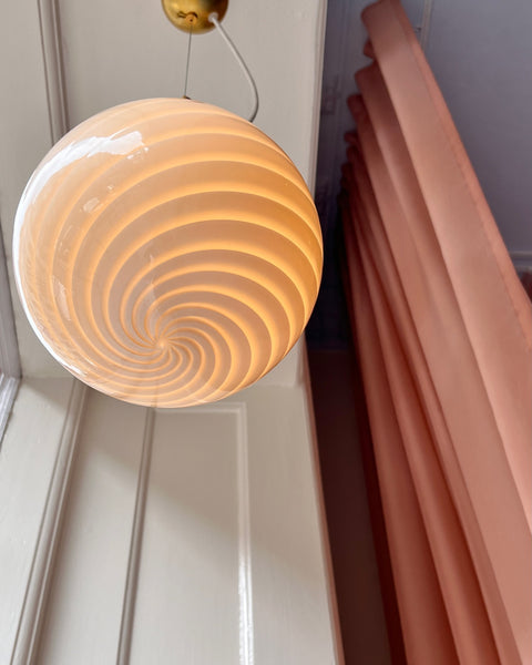 Ceiling lamp - Light yellow/cream swirl (D20)
