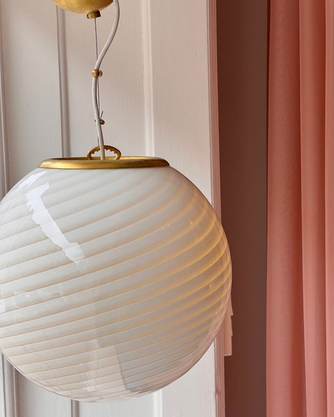 Ceiling lamp - Light yellow/cream swirl (D30)