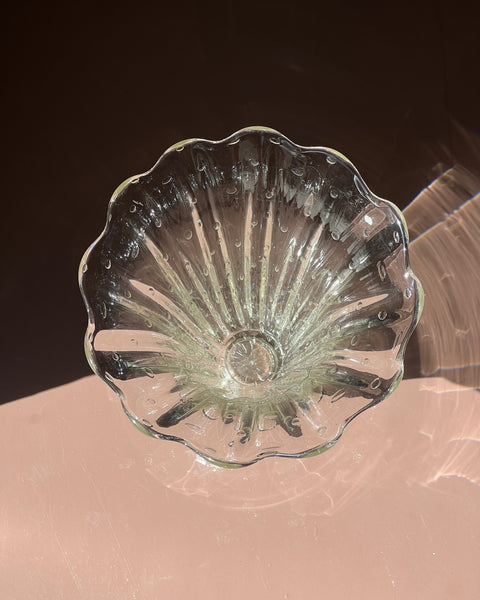 Vintage clear Murano vase