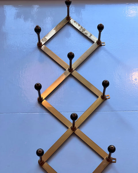 Vintage Azucena Brass Coat Hanger by Luigi Caccia Dominioni