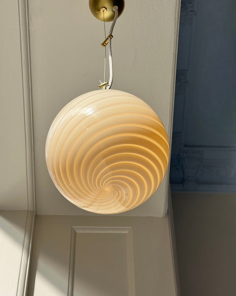 Ceiling lamp - Light yellow/cream swirl (D20)