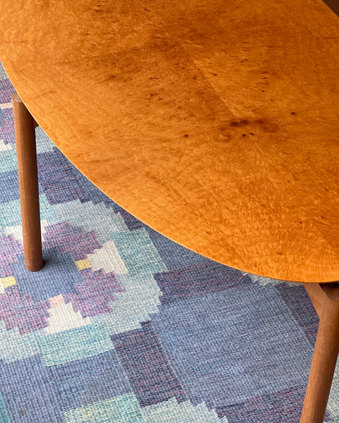 Vintage oak coffee table by Ole Wanscher