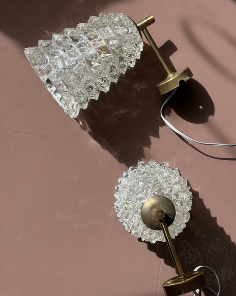 Pair of vintage Murano wall lamps