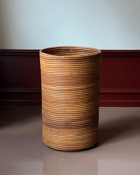 Vintage rattan basket