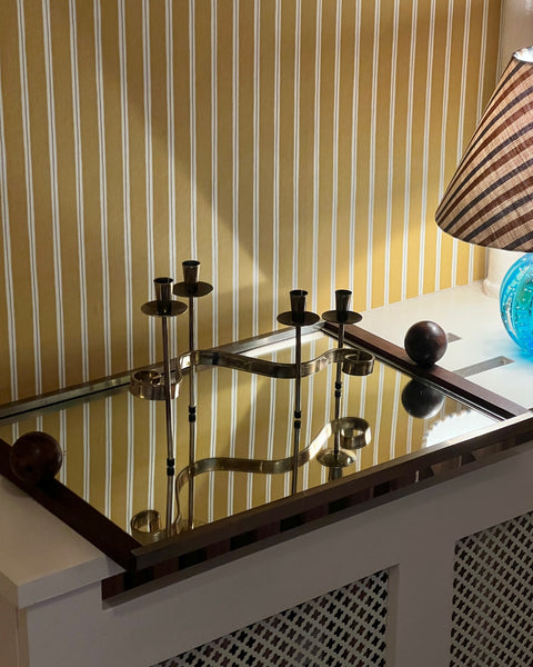 Vintage brass candle holder