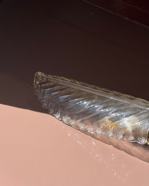 Vintage Murano leaf wall lamp