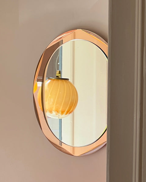 Vintage rosegold/pink Italian mirror