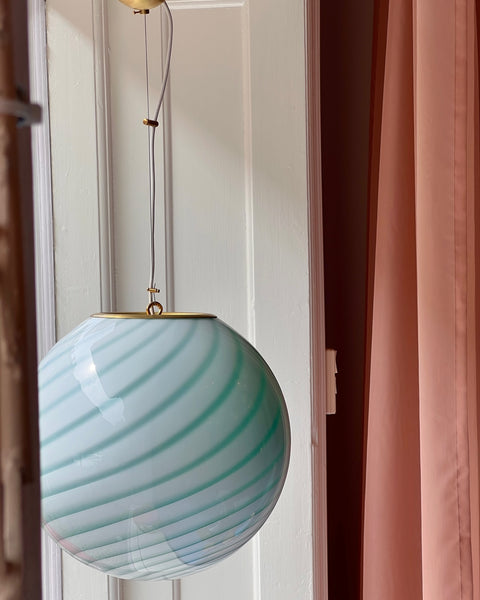 Ceiling lamp - Aqua green swirl (D40)