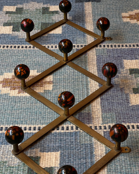 Vintage Azucena Brass Coat Hanger by Luigi Caccia Dominioni