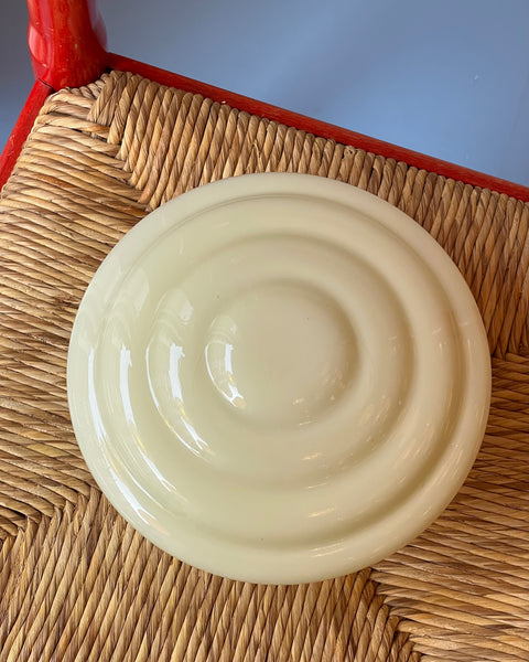 Vintage Murano opal yellow ceiling/wall lamp