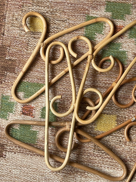Vintage bamboo hangers