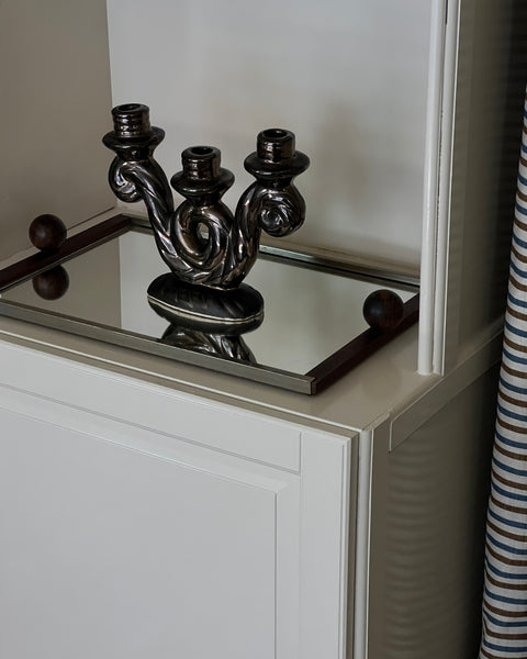 Vintage Vallauris ceramic candle holder