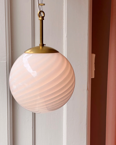 Candy ceiling lamp - White swirl (D20)
